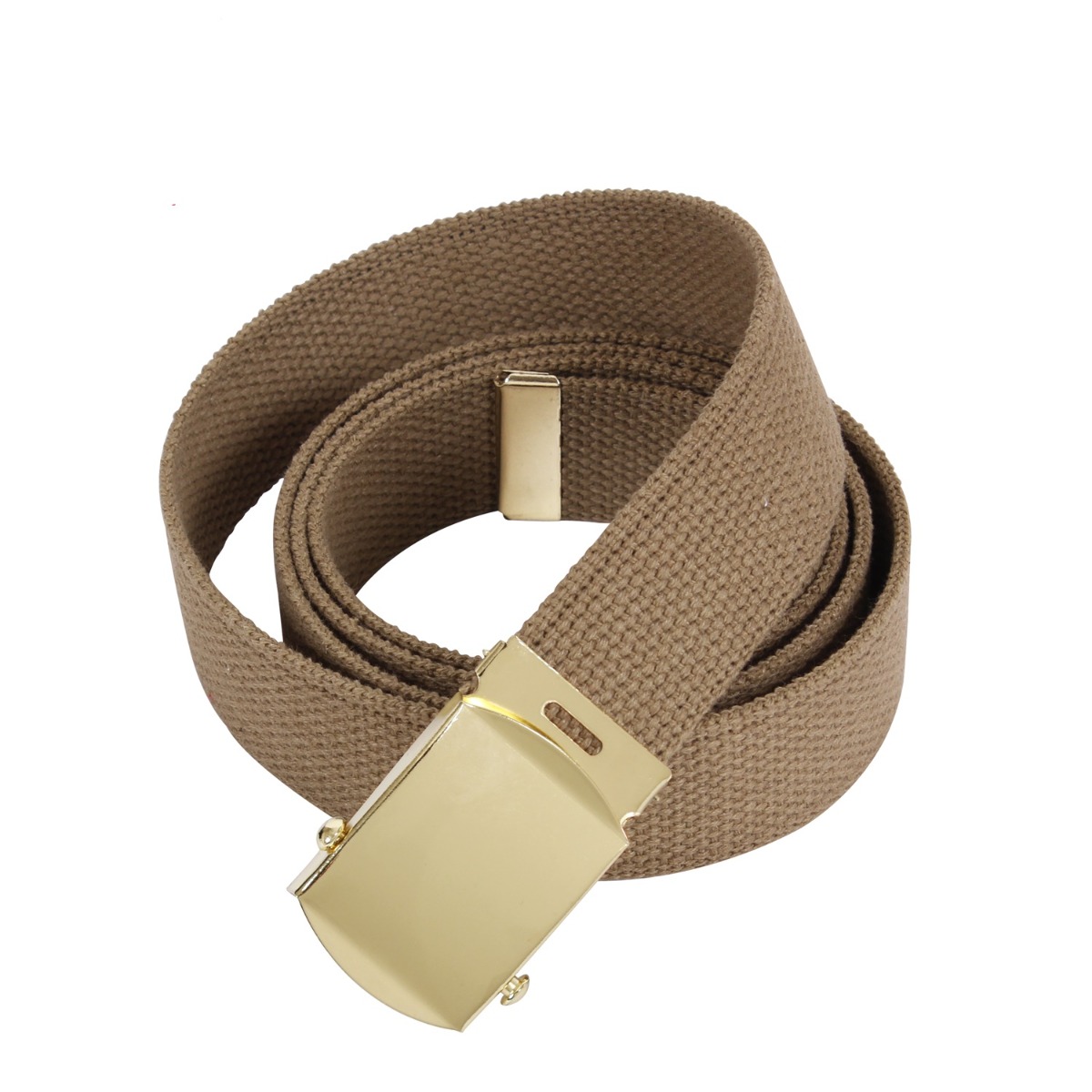 Rothco Web Belts - 54 Inches Long, Gold, Coyote Brown
