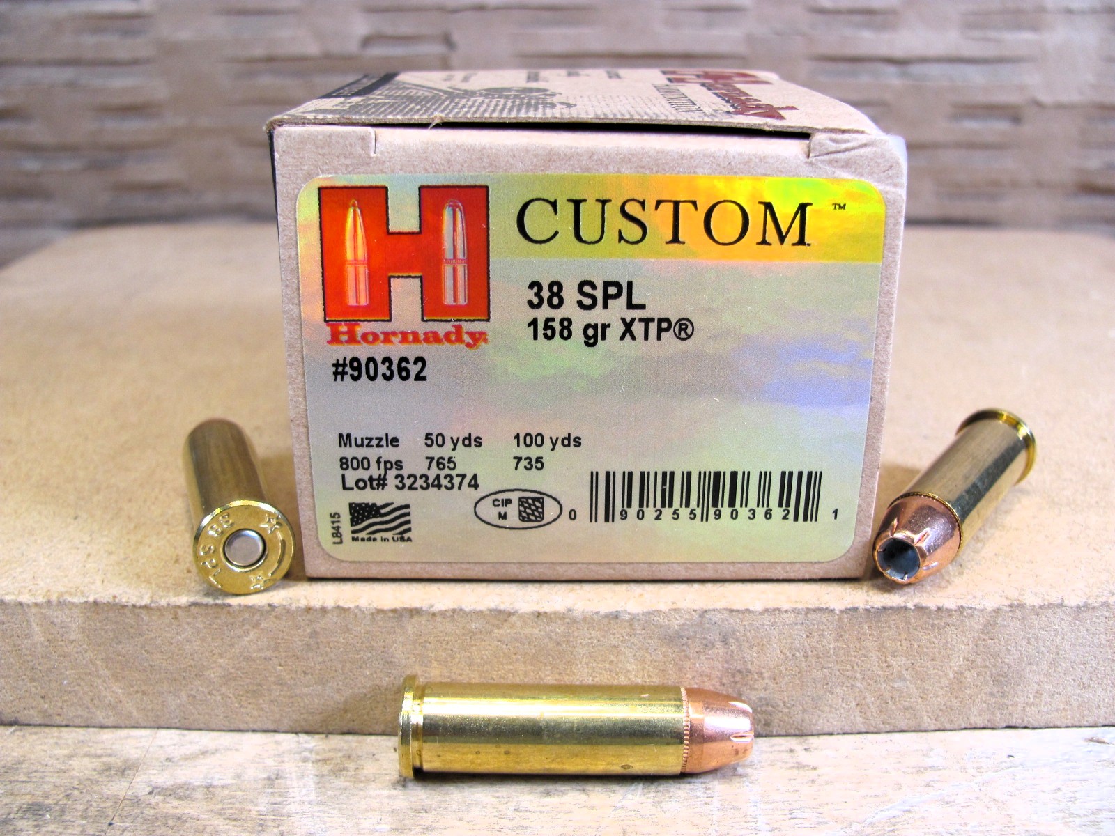 250 Round Case – 38 Special Hornady XTP 158 Grain Hollow Point Ammo – 90362