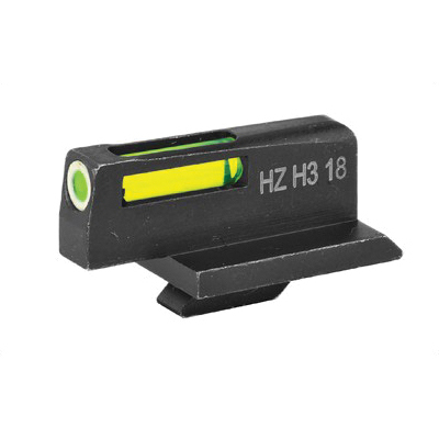 Hi-Viz LiteWave H3 Ruger GP100 Tritium LitePipe Green Front Sight With White Front Ring - GPN301