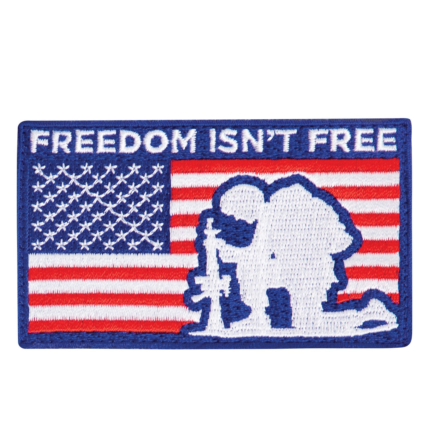 Rothco Freedom Isnt Free Patch With Hook Back