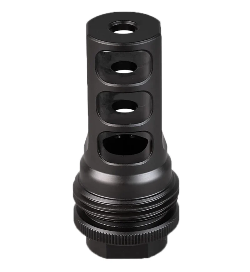 SilencerCo AC1276 ASR Muzzle Brake Black Nitride 9/16x24 RH Threads 30 Cal