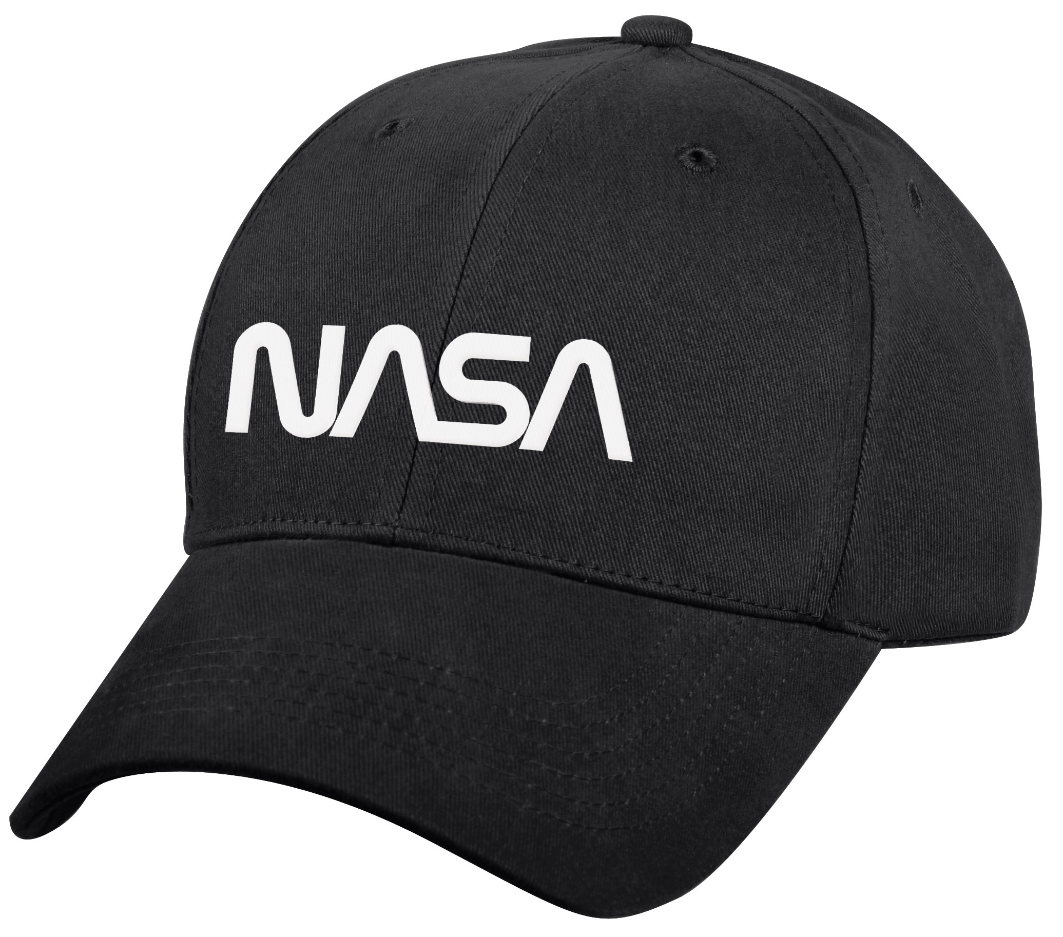 Rothco Nasa Worm Logo Low Profile Cap - Black