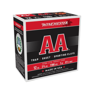 Winchester AA Xtra-Lite Target 12 Gauge Ammo 2-3/4" #8-1/2 Lead Shot 1 oz Case of 250 (10 Boxes of 25)