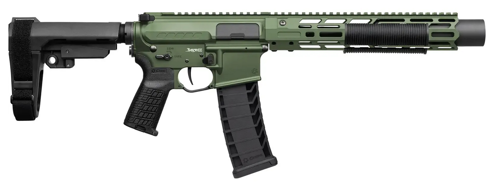 CMMG ZEROED BANSHEE 9mm SBR 6.5" Barrel MK4 FS GR
