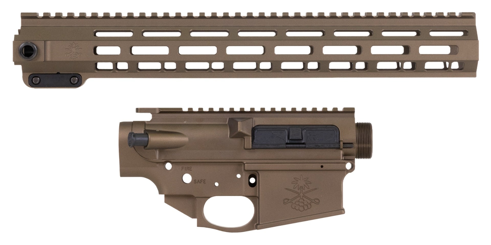 Sabre-10 Builder Set - 15" QDSM Rail, Burnt Bronze