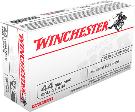 WIN USA 44MAG 240GR JSP 50/500 - Flat Rate Shipping Under 30lbs! - No Credit Card Fees