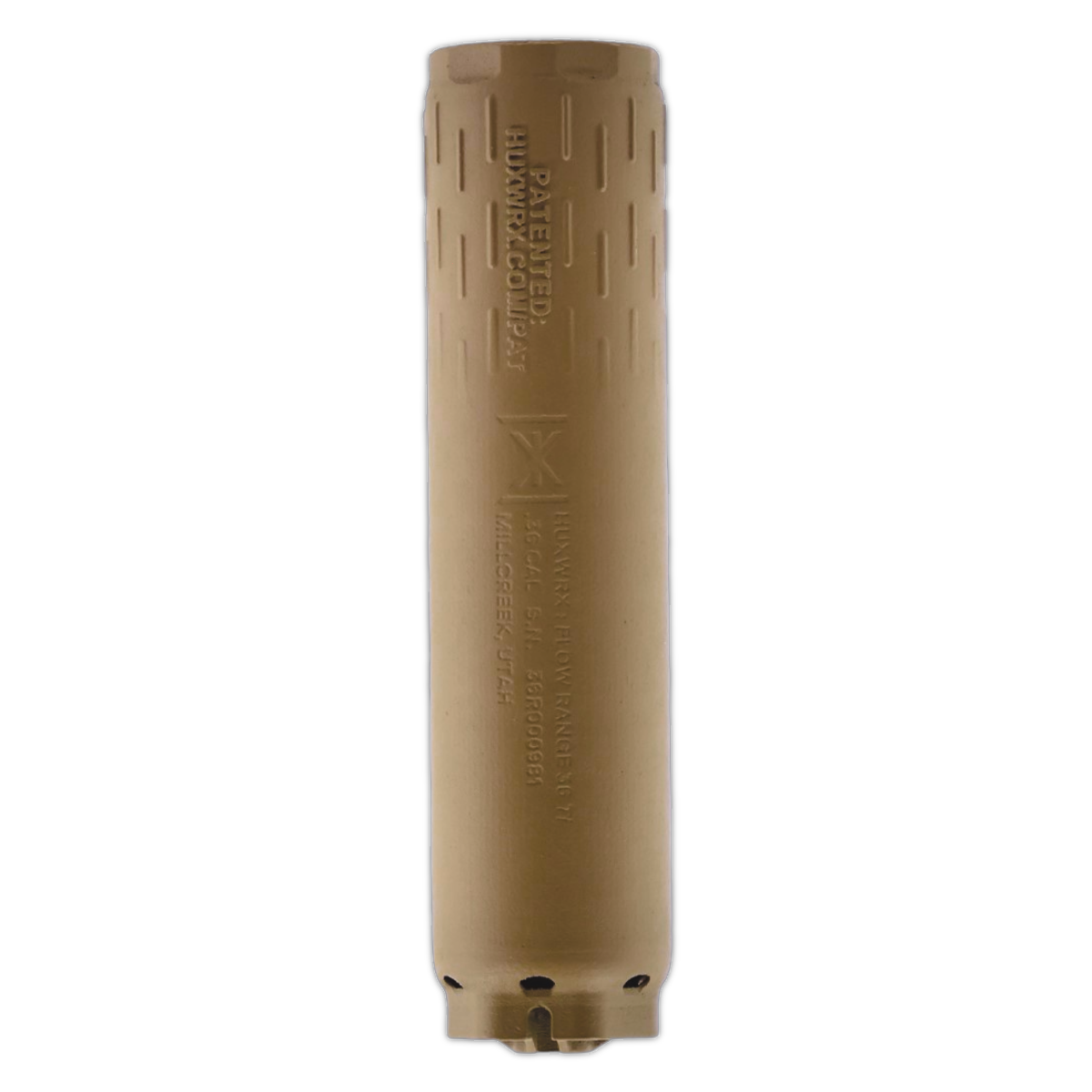 HUXWRX FLOW Range 36 Titanium DT Suppressor, FDE - 3728