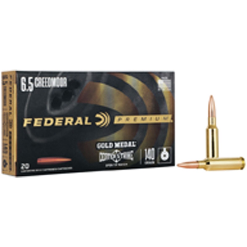 Federal Premium Gold Medal 6.5 Creedmoor 140 gr Ammo OTM - 20rds - GM65CRDOTM1