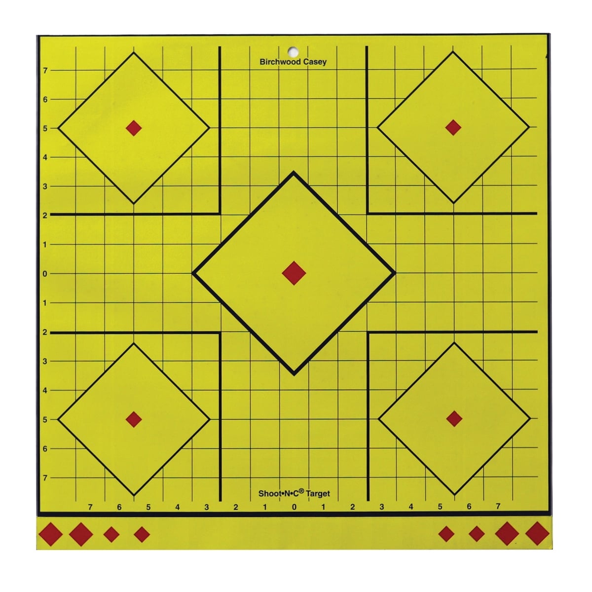 Birchwood Casey Long Range Sight-In Target 17.75" x 17.75", Yellow