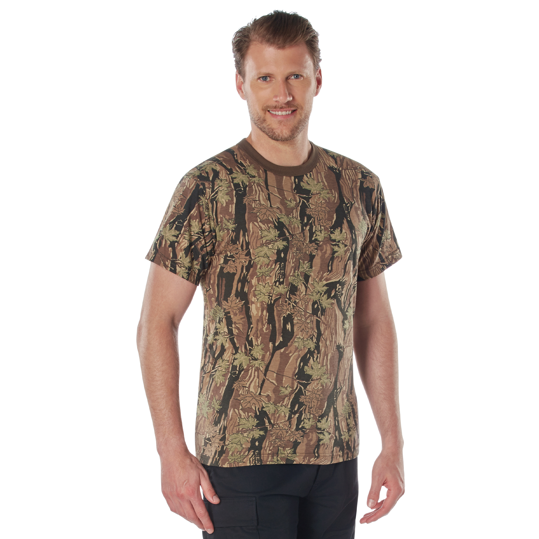 Rothco Camo T-Shirt - Smokey Branch Camo, Medium