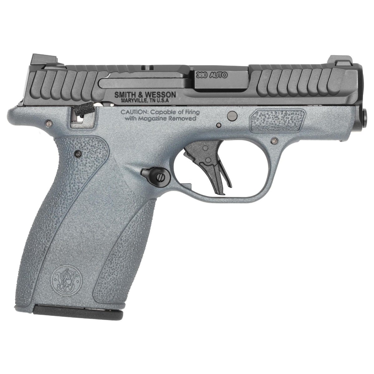 S&W Exclusive "Blue Titanium" M&P Bodyguard 2.0 2.75" .380ACP 12rd Pistol, Titan Blue/ Black - SW14539