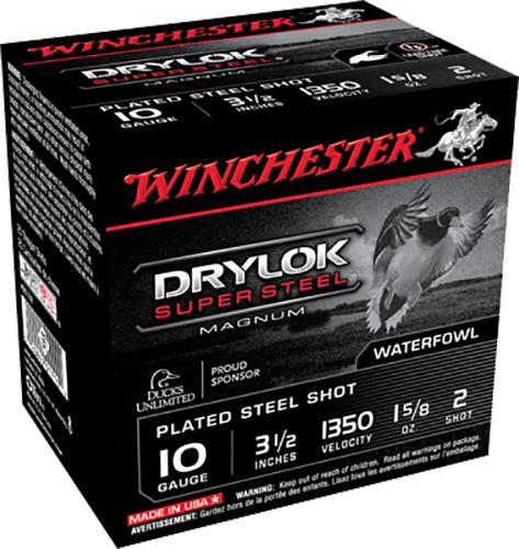 Winchester Ammo XSC102 Drylok Super Steel Magnum 10Gauge 3.50″ 1 5/8oz 2Shot 25 Per Box/10 Case - No Credit Card Fees - Low, flat rate shipping