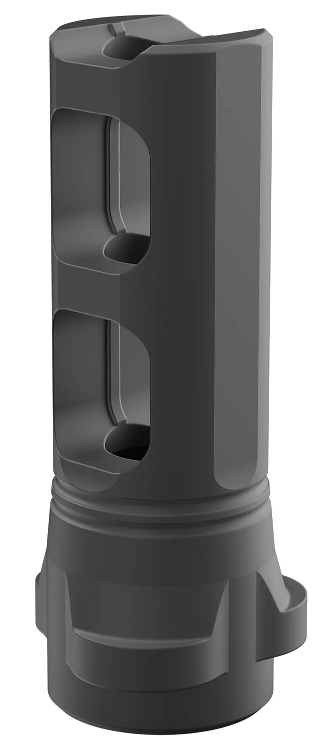 Breek Arms BRK4311 Breek LOK 3QD Gemini Dual-Port Black Nitride Steel 5/8"x24 Threads 30 Cal