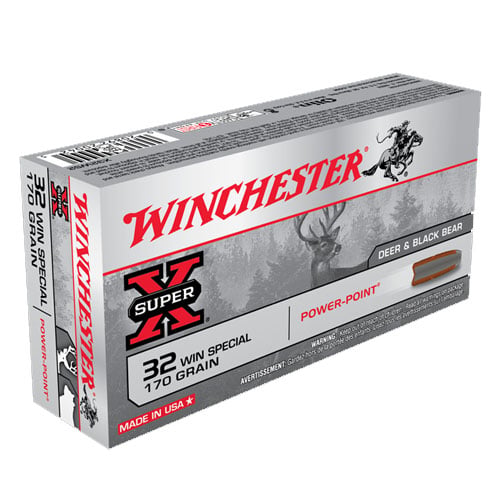 Winchester Super-X Rifle Ammo 32 Win Special 170 gr. Power-Point 20 rd. - No Credit Card Fees - Low, flat rate shipping