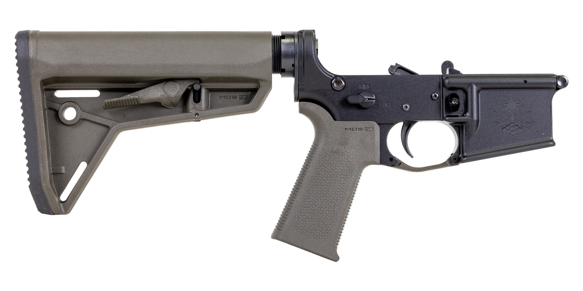 PSA Sabre-15 Forged Lower with MOE SL Stock and Grip, ODG