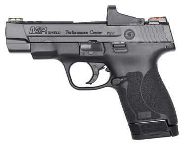 Smith  Wesson 11788 MP Performance Center Shield M2.0 9mm Luger 4 Ported Barrel 71 Or 81  Black Polymer Frame  PortedOptic Cut Armornite Stainless Steel  Includes Red Dot  No Manual Safety