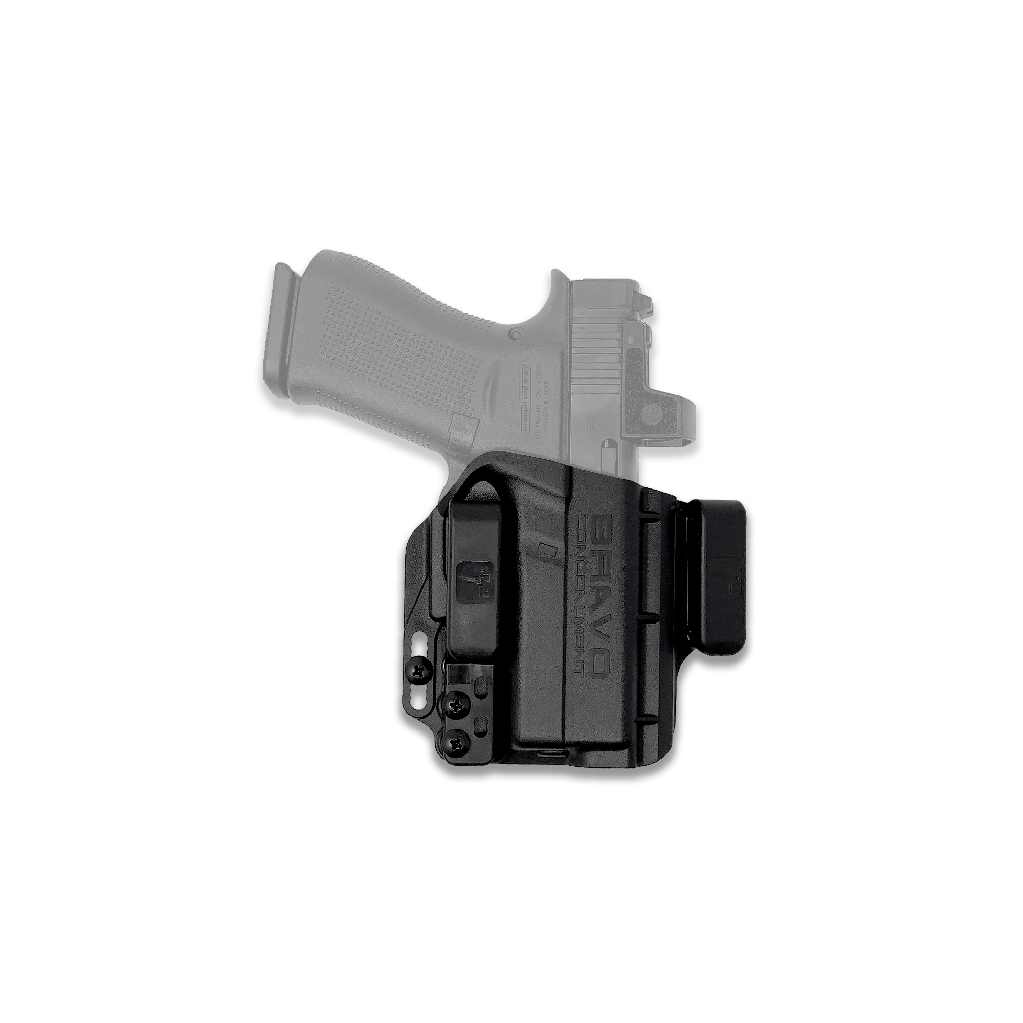 Bravo Concealment Right Hand IWB Concealment Holster for Glock 43X, Black - BC201028