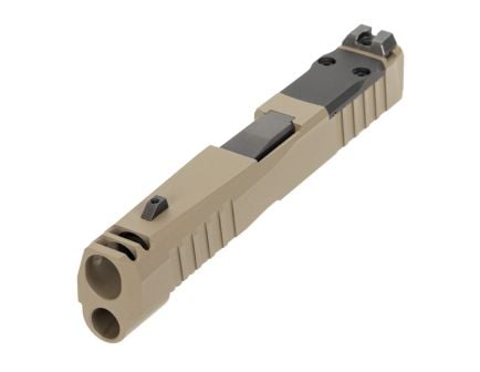 PSA Dagger Micro C-1 Complete Slide Assembly W/Non-Threaded Barrel & Shield Cut, Flat Dark Earth