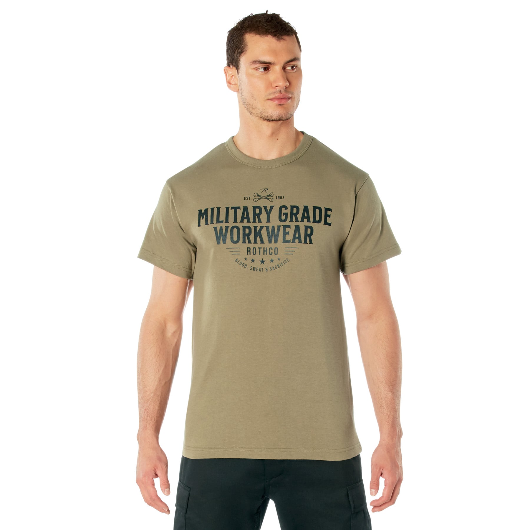 Rothco Military Grade Workwear Graphic T-Shirt - Coyote Brown, X-Large