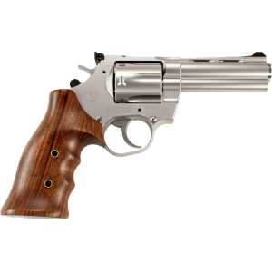 Korth Silver Mongoose 357 Magnum Revolver 5.25" Silver Barrel 6 Round Walnut Grip