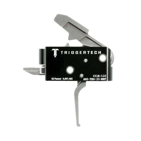 Triggertech Competitive AR Primary Short 2-Stage Flat Trigger w/ Bolt Release for AR Bolt Action Rifle, Stainless - AR0TBS33NNF