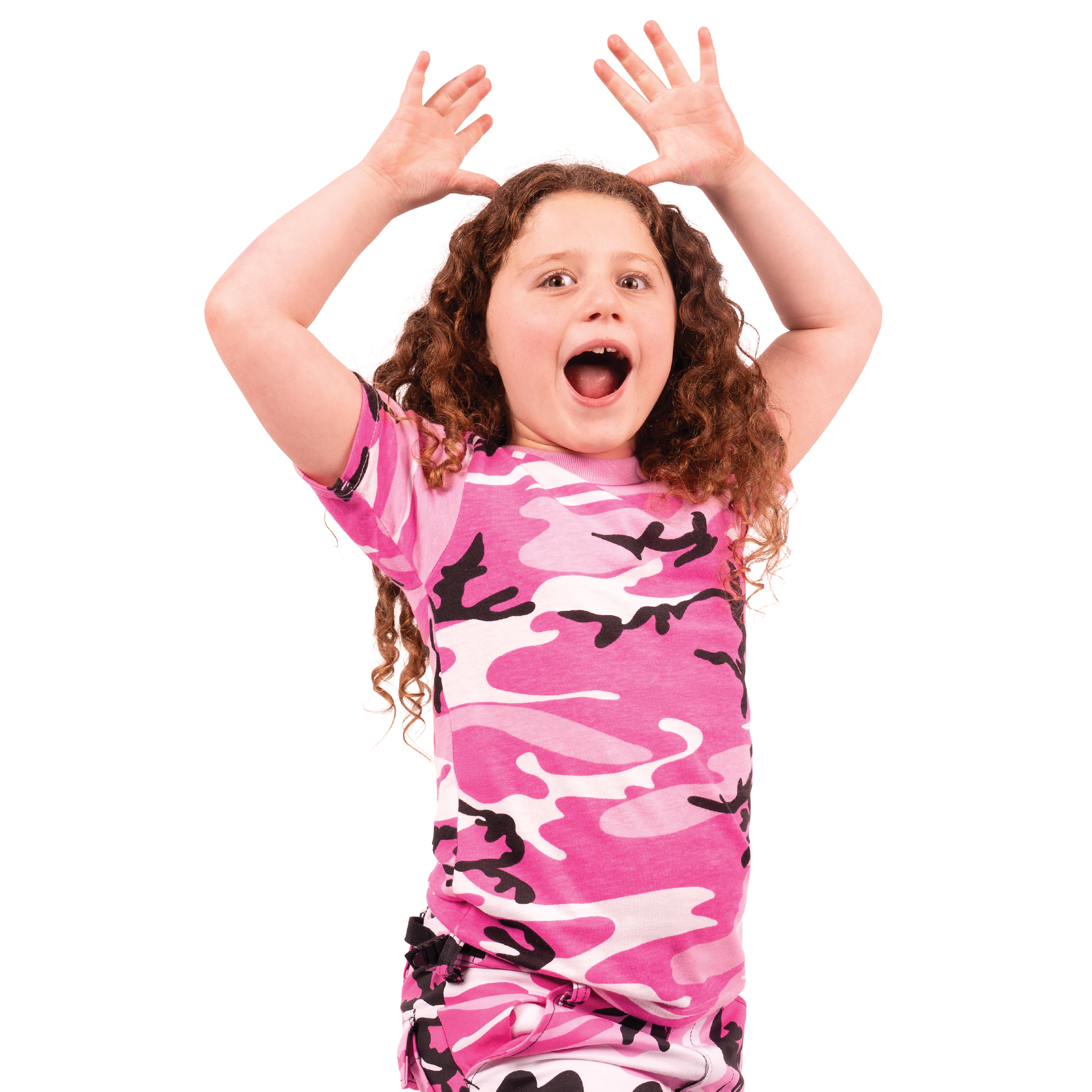 Rothco Kids Camo T-Shirt - Pink Camo, Large