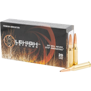 Lehigh Defense Controlled Chaos 7mm-08 Remington Ammo 142 Grain Fragmenting Hollow Point Lead Free Box of 20