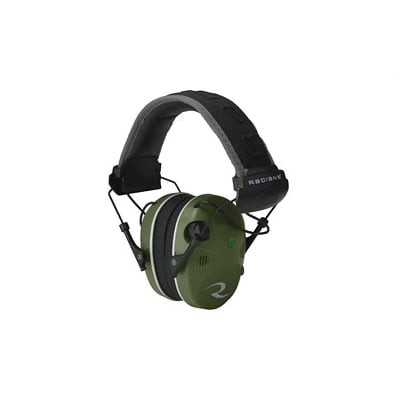 Radians R3400 Quad Mic NRR 24 Electronic Earmuff, Military Green - R3400EQCS