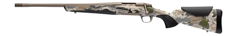 Browning 036124227 X-Bolt 2 Speed SPR Full Size 7mm Rem Mag 3+1 22" Smoked Bronze Cerakote Fluted Threaded Barrel, Steel Drilled Tapped Receiver, Ovix Camo w/Black Overmold Adj Comb LOP Synthetic