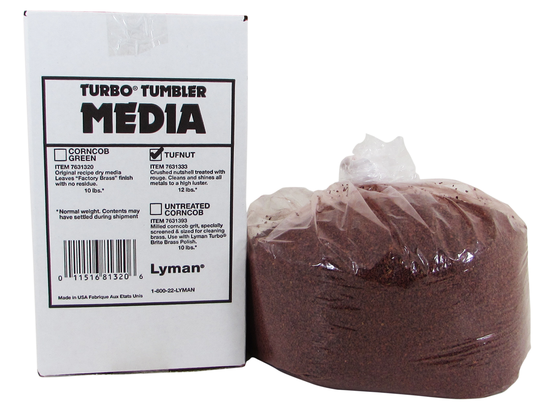 Lyman Turbo Tufnut Media 12 lb Box 7631333