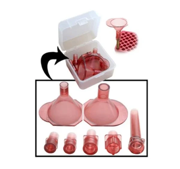 MTM POWDER FUNNEL KIT 17 TO - 500 S CLEAR RED