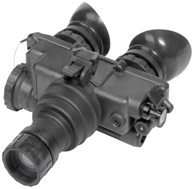 AGM Global Vision 12PV7123284111 PVS-7 3AW1 Night Vision Goggles Black 1x 27mm, Generation 3 White Phosphor Level 1, 64-72 Ip/mm Resolution White Filter