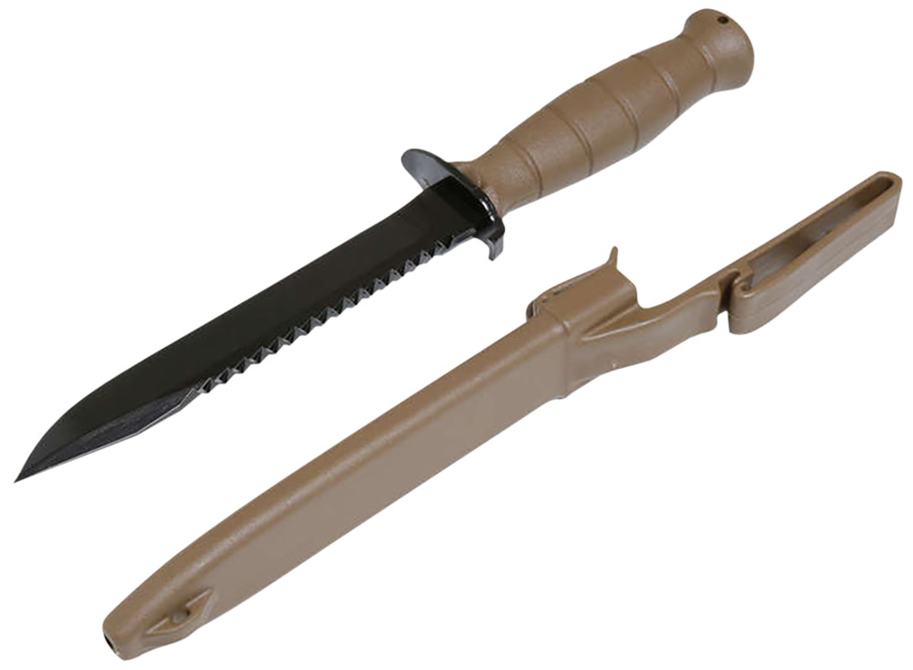 Glock 7" Field Knife with Saw Blade (FDE Finish) KDO39179