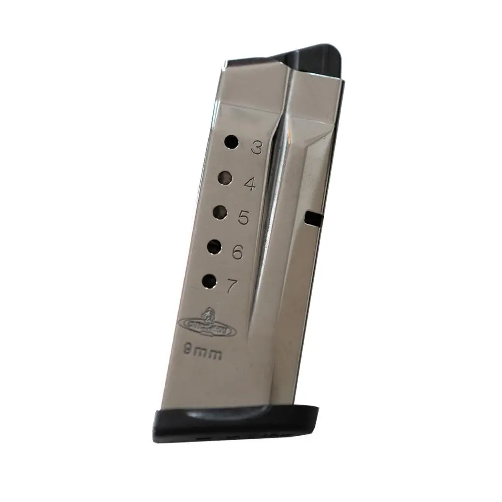 Check-Mate S SHIELD Compatible Handgun Magazine Stainless Steel 9mm Luger 7/rd