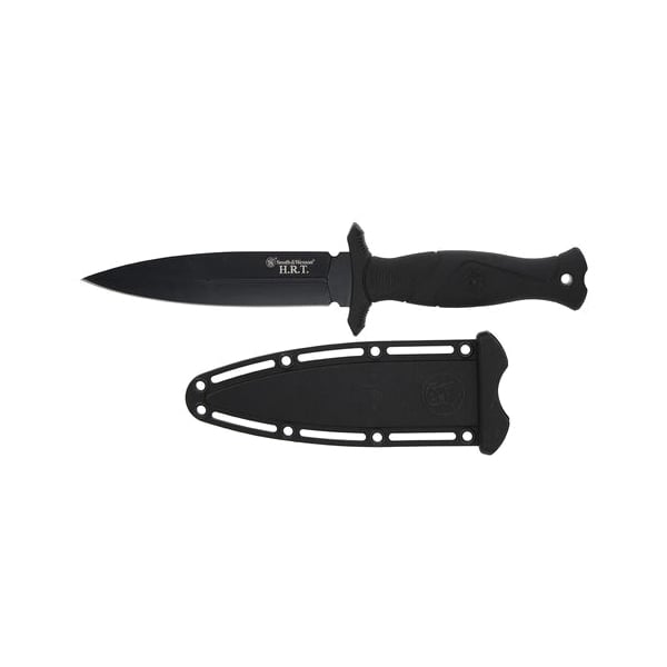 Smith & Wesson HRT Fixed Knife Dagger/Spear Point, Black