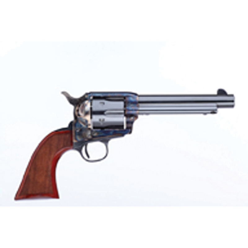 Taylors & Company The Gunfighter Checkered/Large Army Grip .45 LC Revolver, Case Hardened - 555139