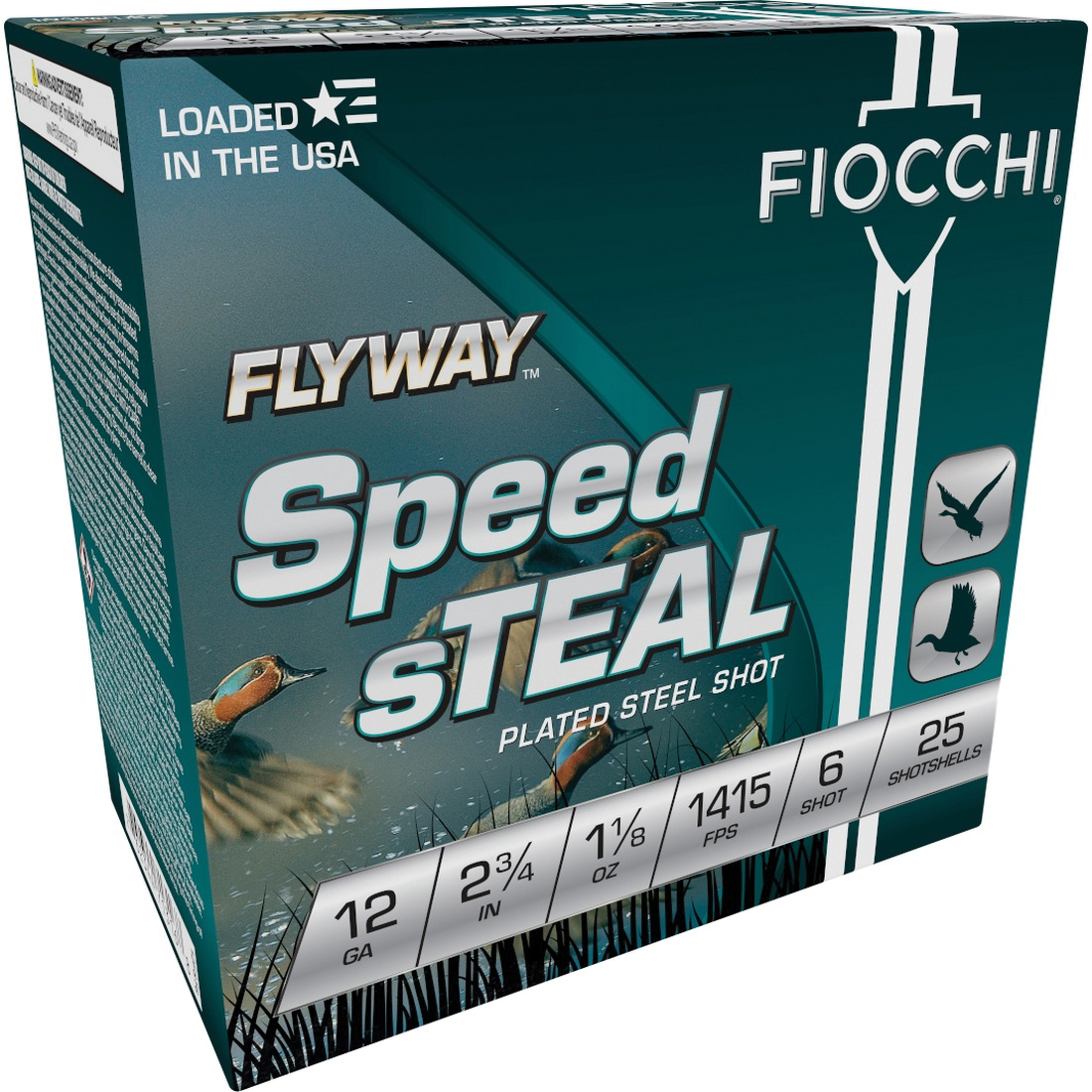 FIOCCHI FLYWAY 12GA 2.75″ – 1-1/8OZ #6 1415FPS 25RD 10BX/C - No Credit Card Fees - Low, flat rate shipping