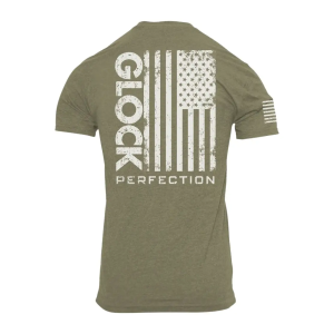 GLK AP96398 PERFECTION FLAG TEE M   GRN