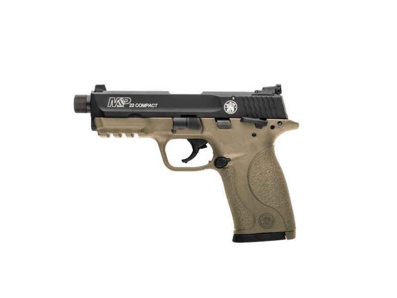 Smith Wesson M Compact .22LR FDE Threaded Pistol