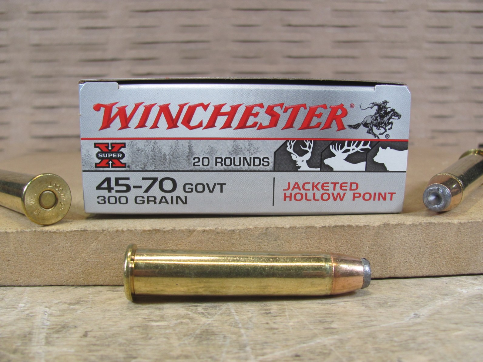 20 Round Box – 45-70 Winchester 300 Grain JHP Hollow Point Ammo – X4570H