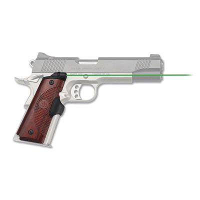 Crimson Trace Master Series 1911 Green Lasergrip, Natural Rosewood - LG-901G
