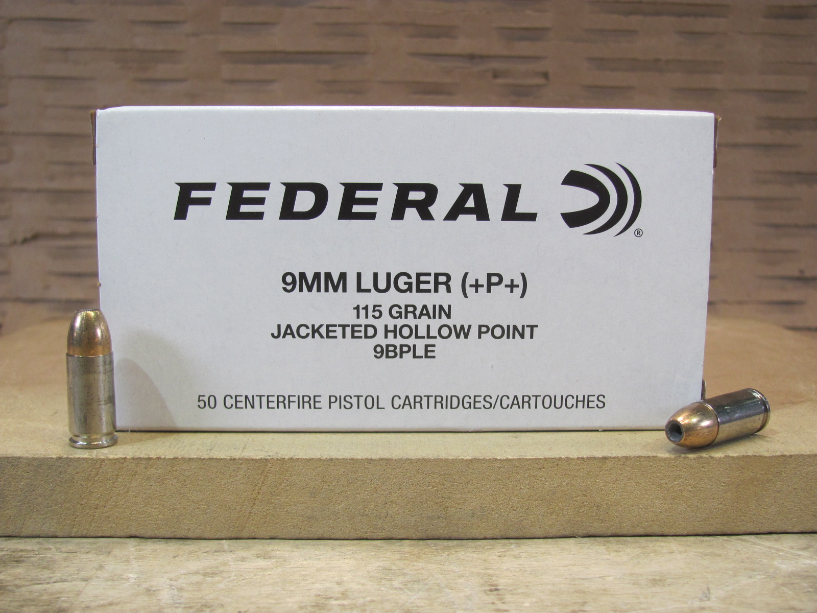 1000 Round Case – 9mm Luger +P+ Federal 115 Grain Hollow Point Ammo – 9BPLE – READ WARNING