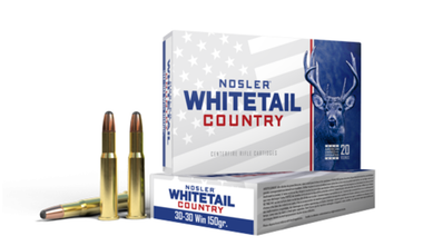 Nosler Whitetail Country 30-30 Win 150 Grain Solid Base Soft Point (SP) Ammo