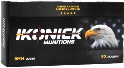 IKONICK USA 9MM 147GR FMJ - SUBSONIC 50RD 20BX/CS