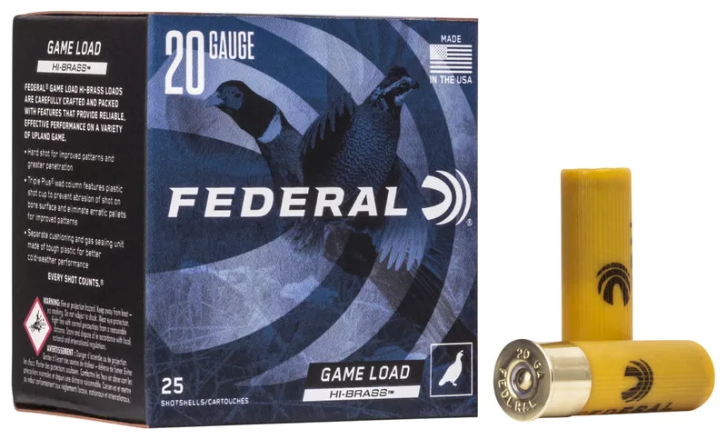 Federal 20 Ga 2-3/4 2-3/4De 1 Oz 6 (Box)