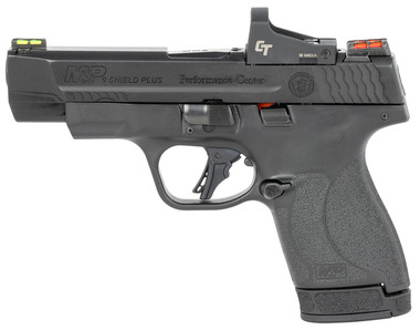 Smith  Wesson 13251 Performance Center MP Shield Plus 9mm Luger 4 101131 Black Matte Black Armornite Stainless Steel Slide Black Polymer Grip No Manual FO Sights Crimson Trace Red Dot