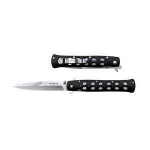 Cold Steel 26SP Ti-Lite  4 Spear Point Plain AUS 8A Steel FRN Black Handle Folding