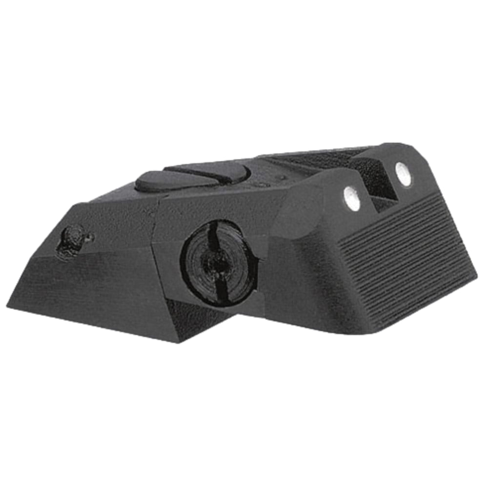 Kensight DAS Novak Serrated Blade Adjustable Combat Sight Rear, White