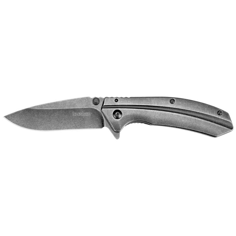 Kershaw Filter Drop Point Assisted Folding Pocket Knife, 3.25", Black - 1306BW