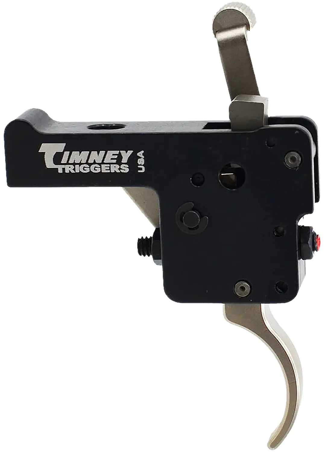 Timney Triggers 60916 Featherweight Deluxe Curved Trigger with 3 lbs Draw Weight Black/Nickel Finish for Howa 1500